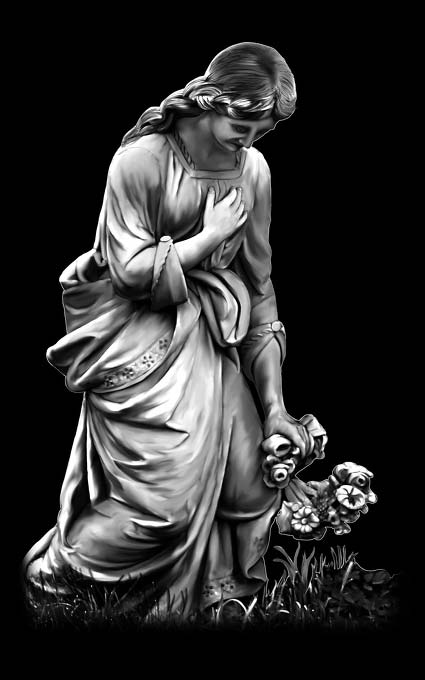 Ангел на памятник 357